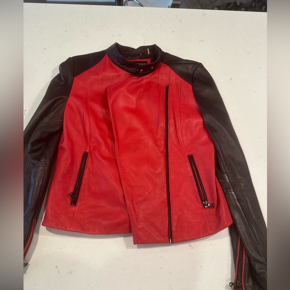 Wilson leather, women leather jacket, size m